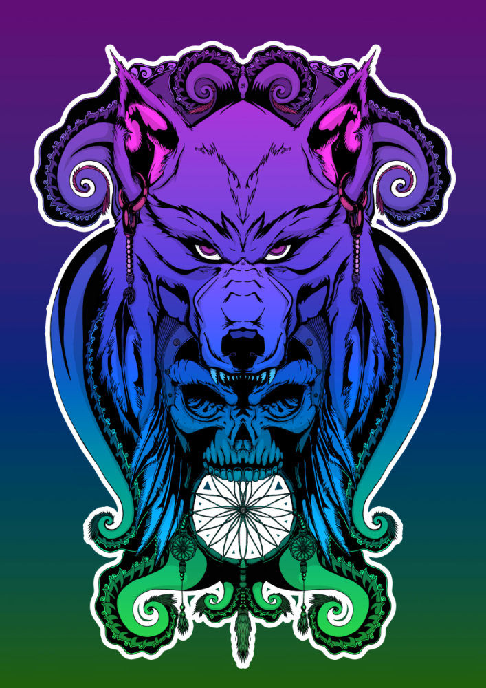 Skull Wolf