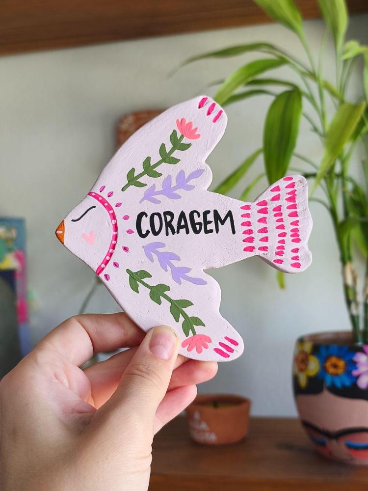 Passarinho Cerâmica Coragem