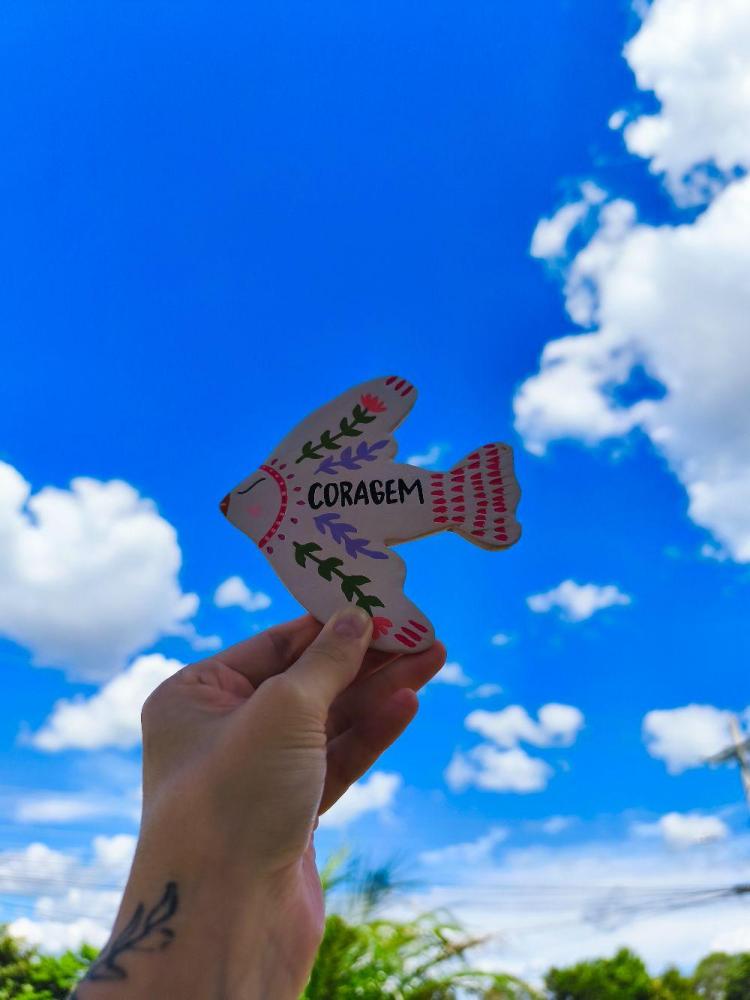 Passarinho Cerâmica Coragem
