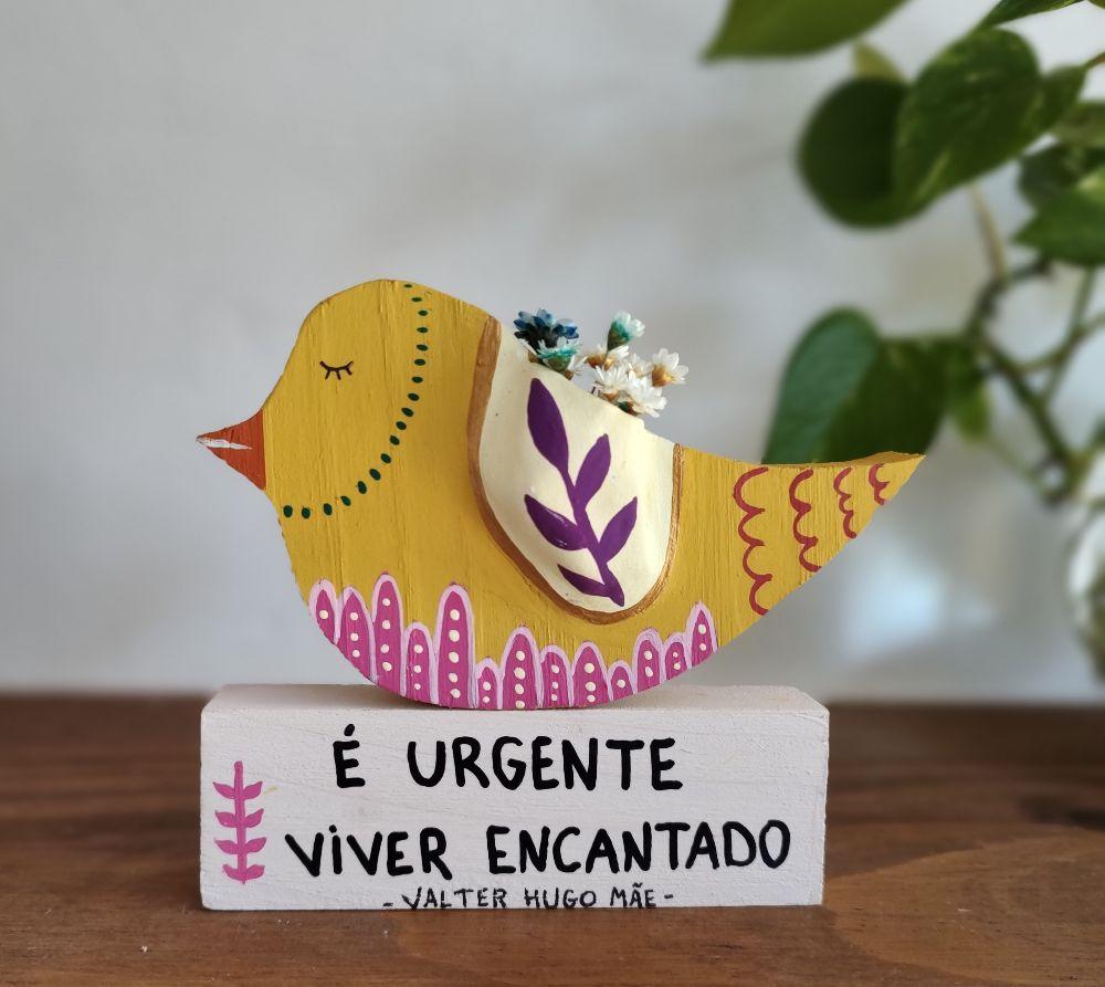 Passarinho Poética Urgente É Viver Encantado