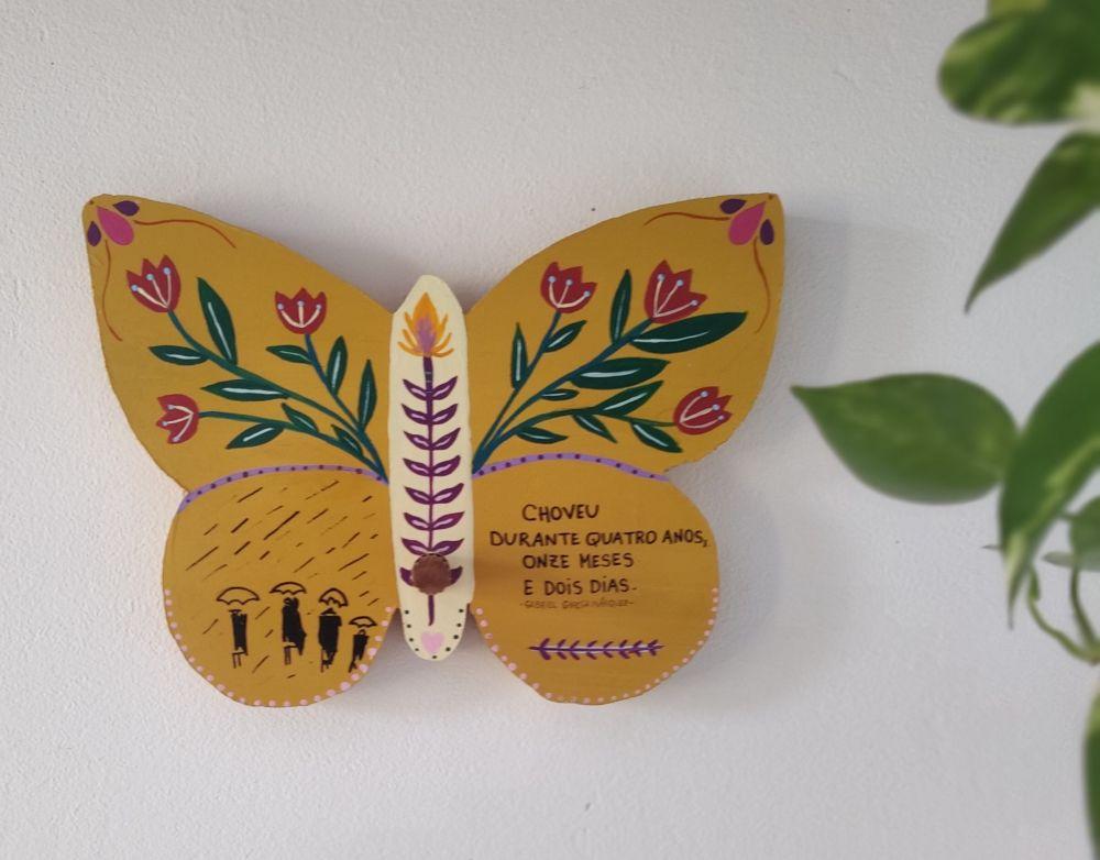 Quadro Borboleta Cem Anos De Solidão