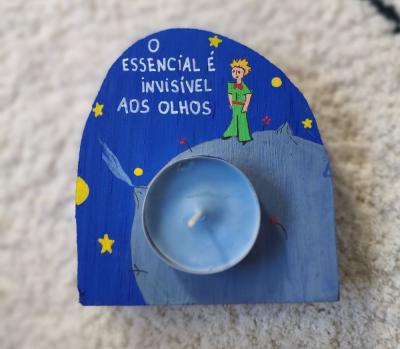 Suporte De Velas Pequeno Príncipe